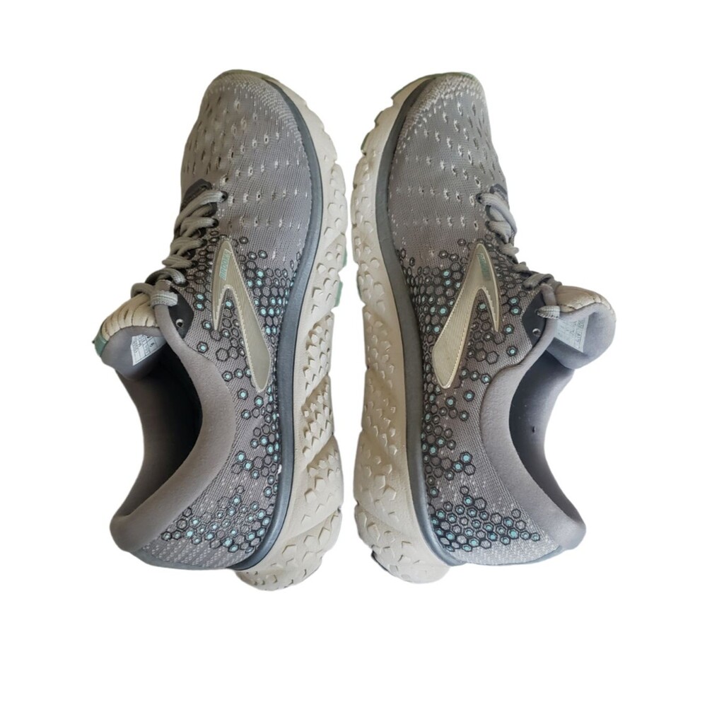 Brooks Glycerin 17 Gray/Aqua Blue Running Shoes Size 9 Women's - Picture 9 of 11